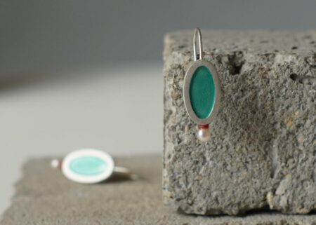 Ohrschmuck - Oval punkt punkt